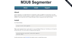 Desktop Screenshot of m3u8-segmenter.inodes.org